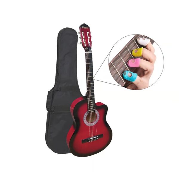1-4.jpg GUITARRA ACUSTICA NYLON ROJA