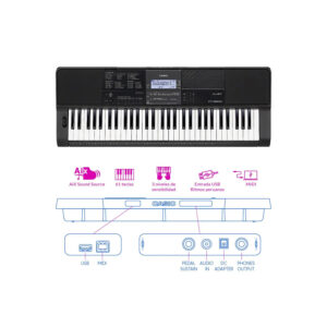 TECLADO CT-X800 SEMIPROFESIONAL