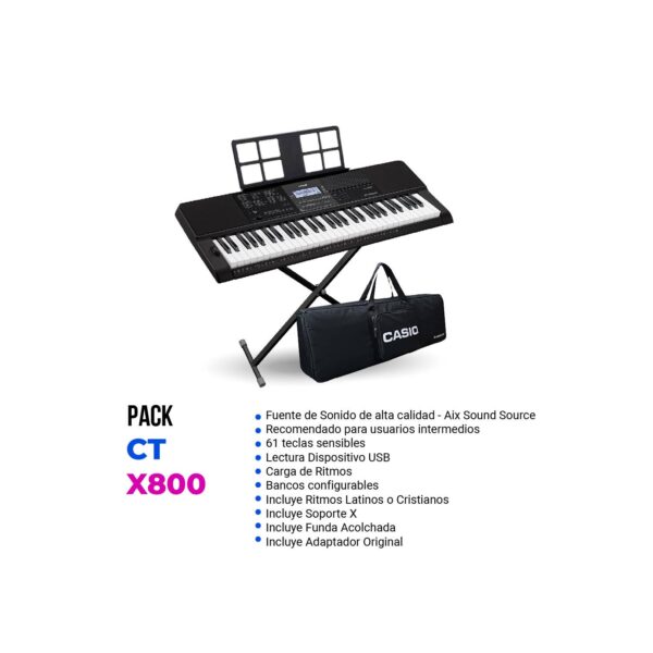 TECLADO CT-X800 PACK SEMI PROFESIONAL